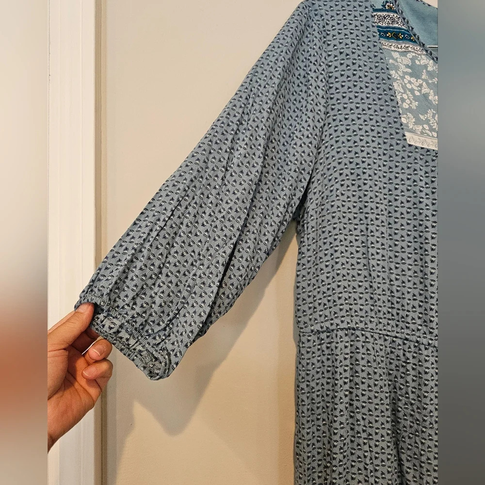 Old Navy Size 2X 100% Rayon Lined Relaxed Tunic Dress Boho Modest Cottagecore - Picture 4 of 10